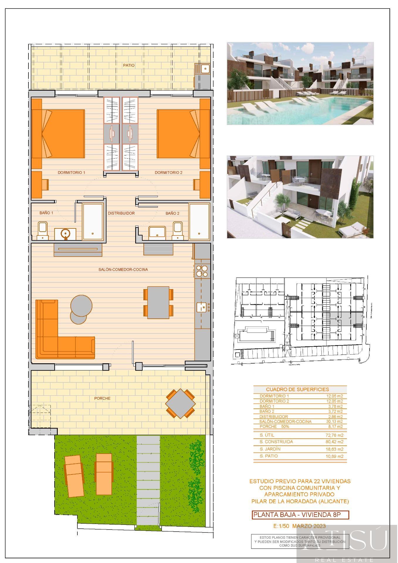 For sale of bungalow in Pilar de la horadada