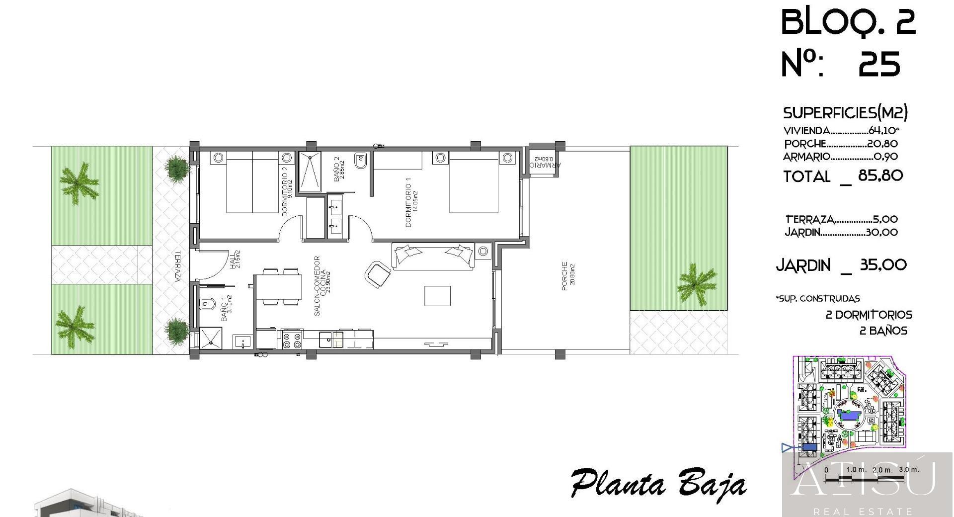 For sale of apartment in Guardamar del segura