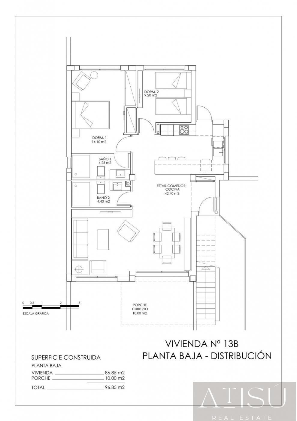 For sale of bungalow in San miguel de salinas