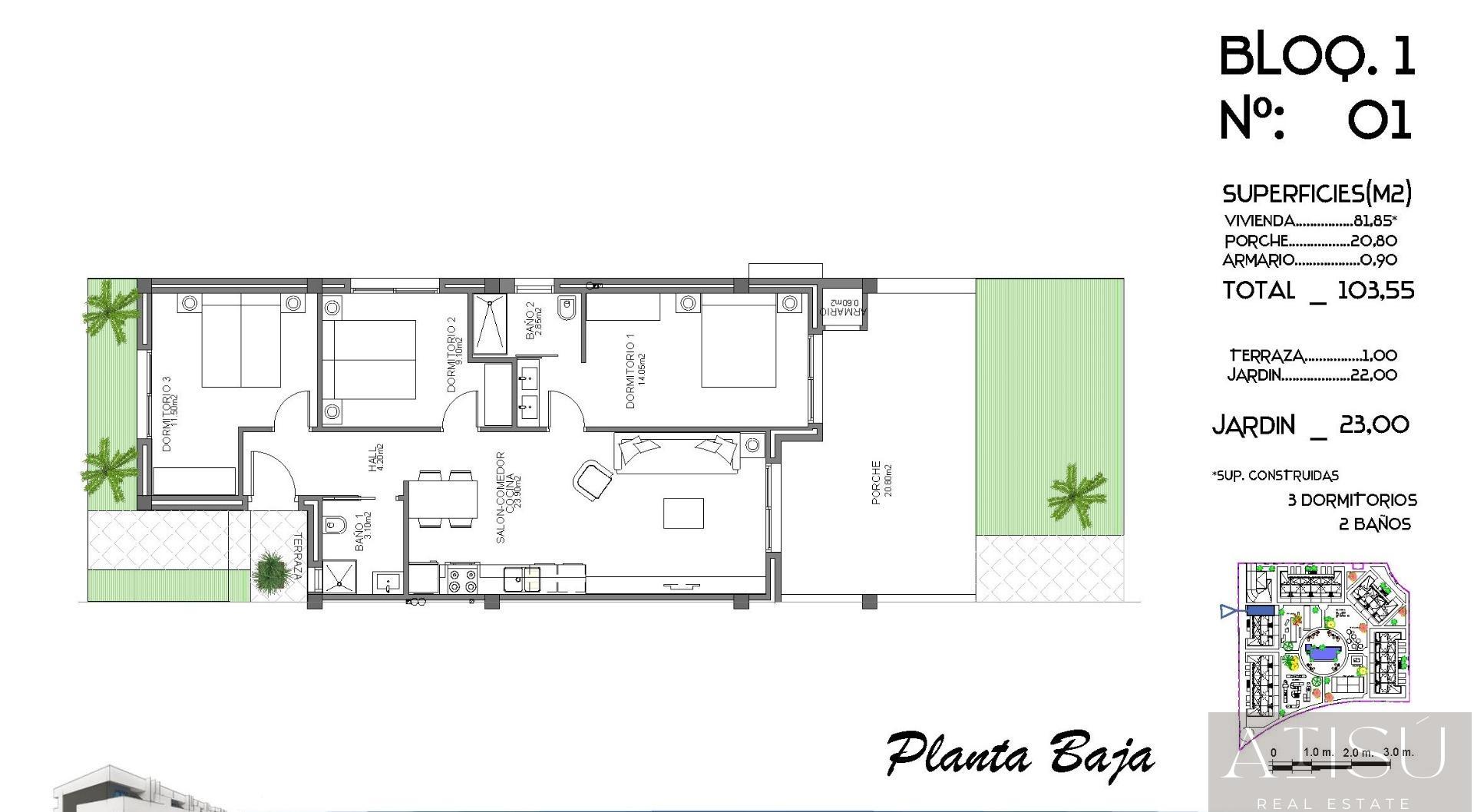 For sale of apartment in Guardamar del segura