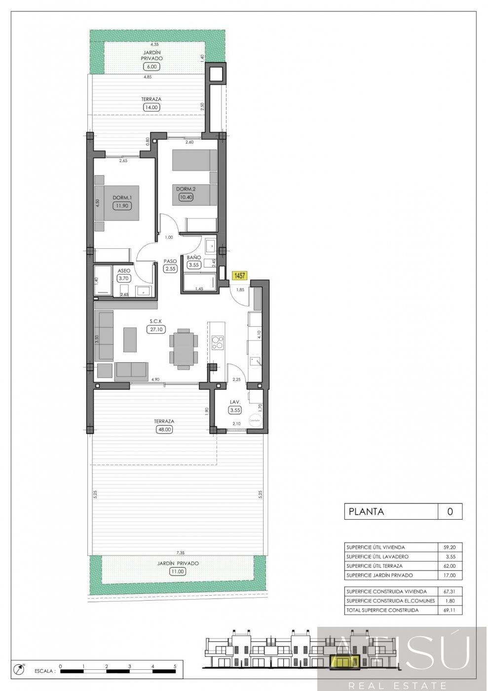 For sale of bungalow in Algorfa