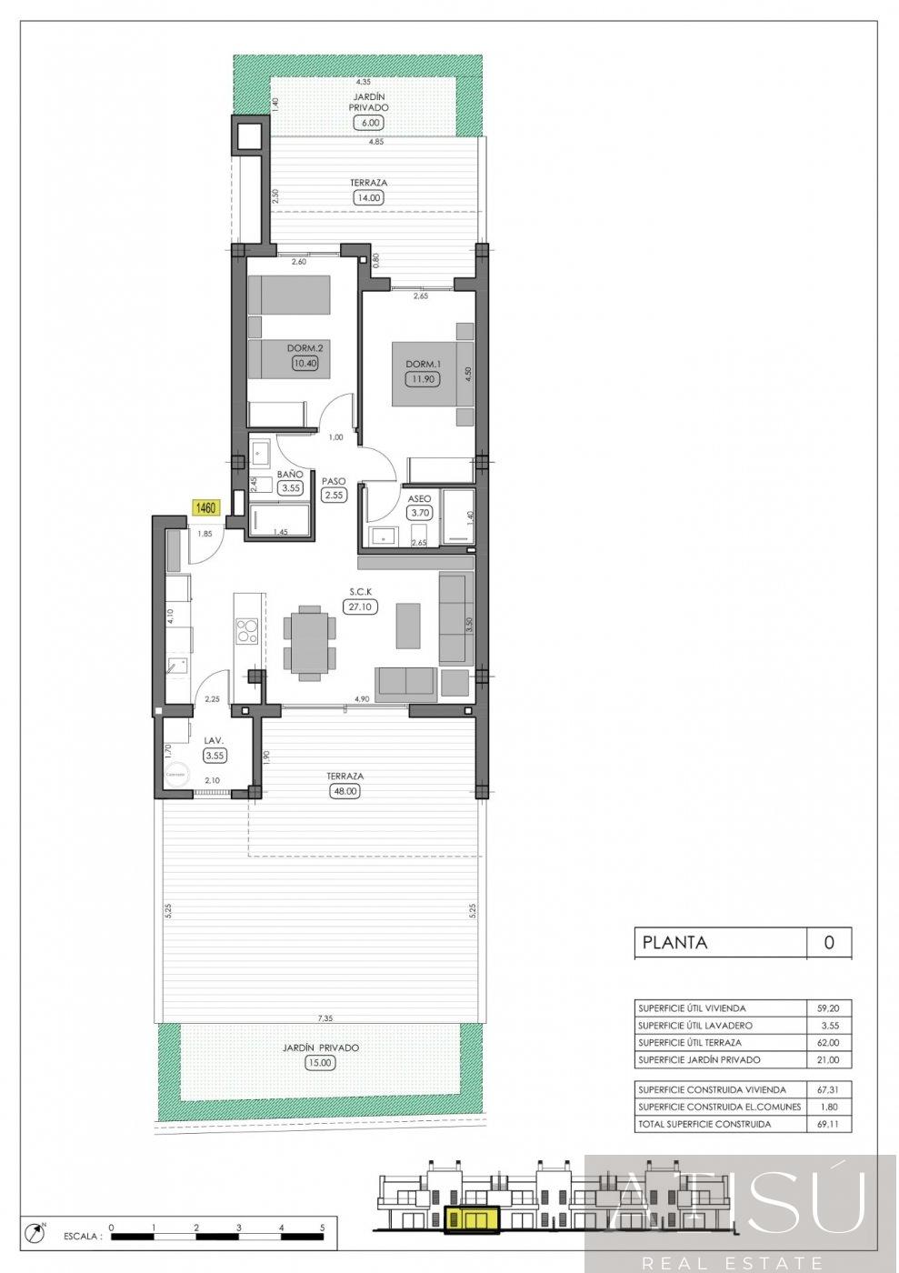 For sale of bungalow in Algorfa