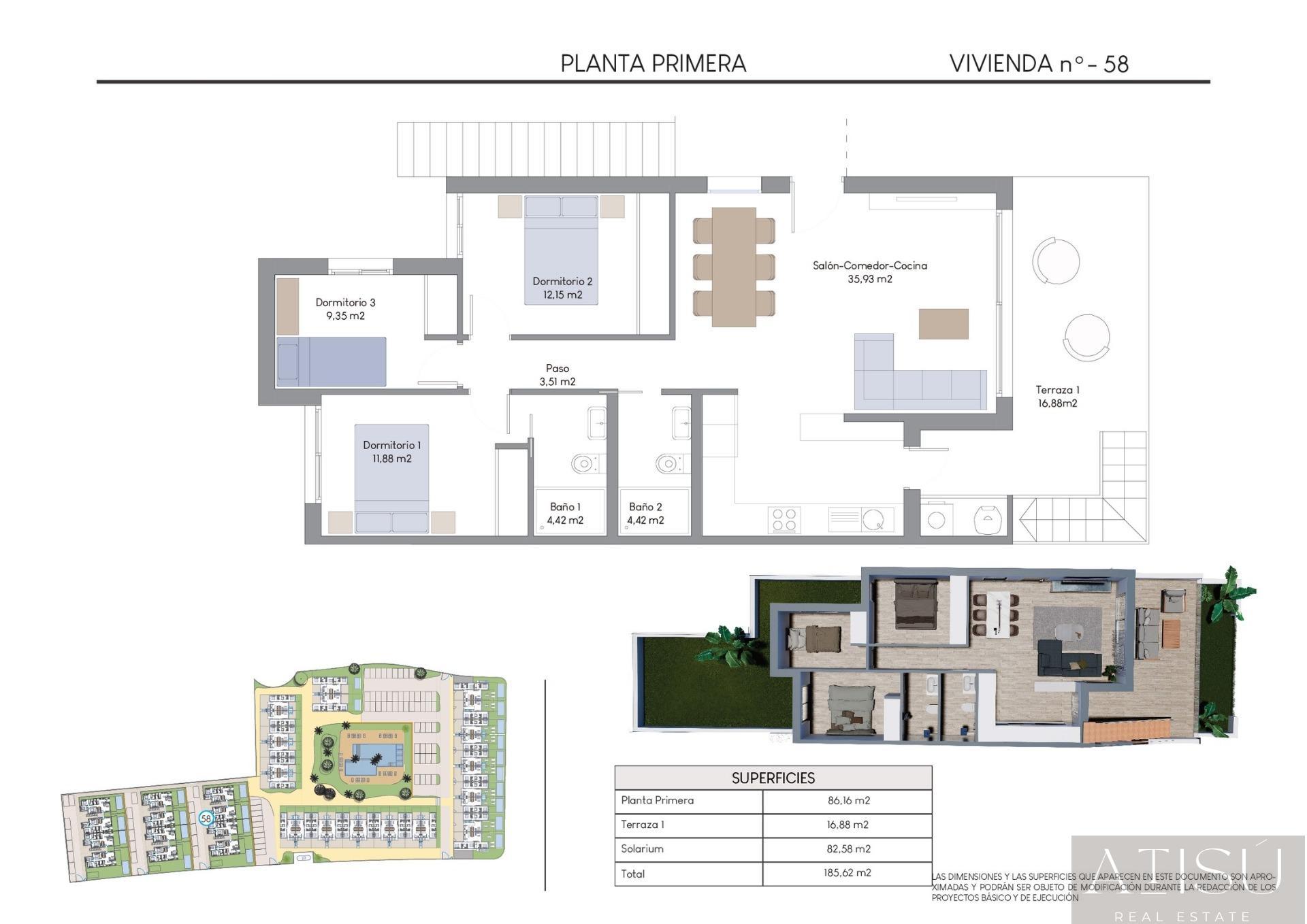 Venta de bungalow en Finestrat