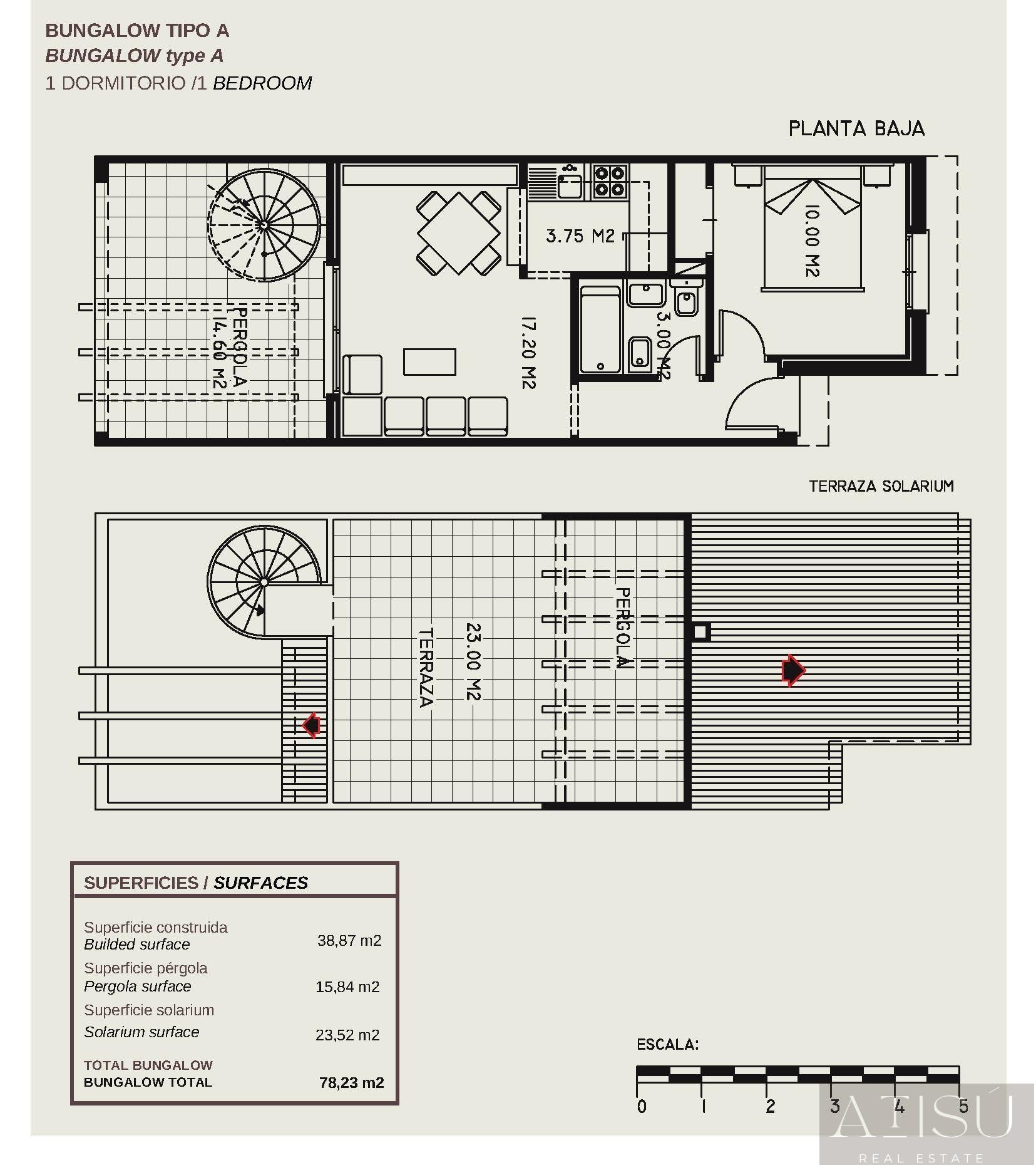 For sale of bungalow in Calpe