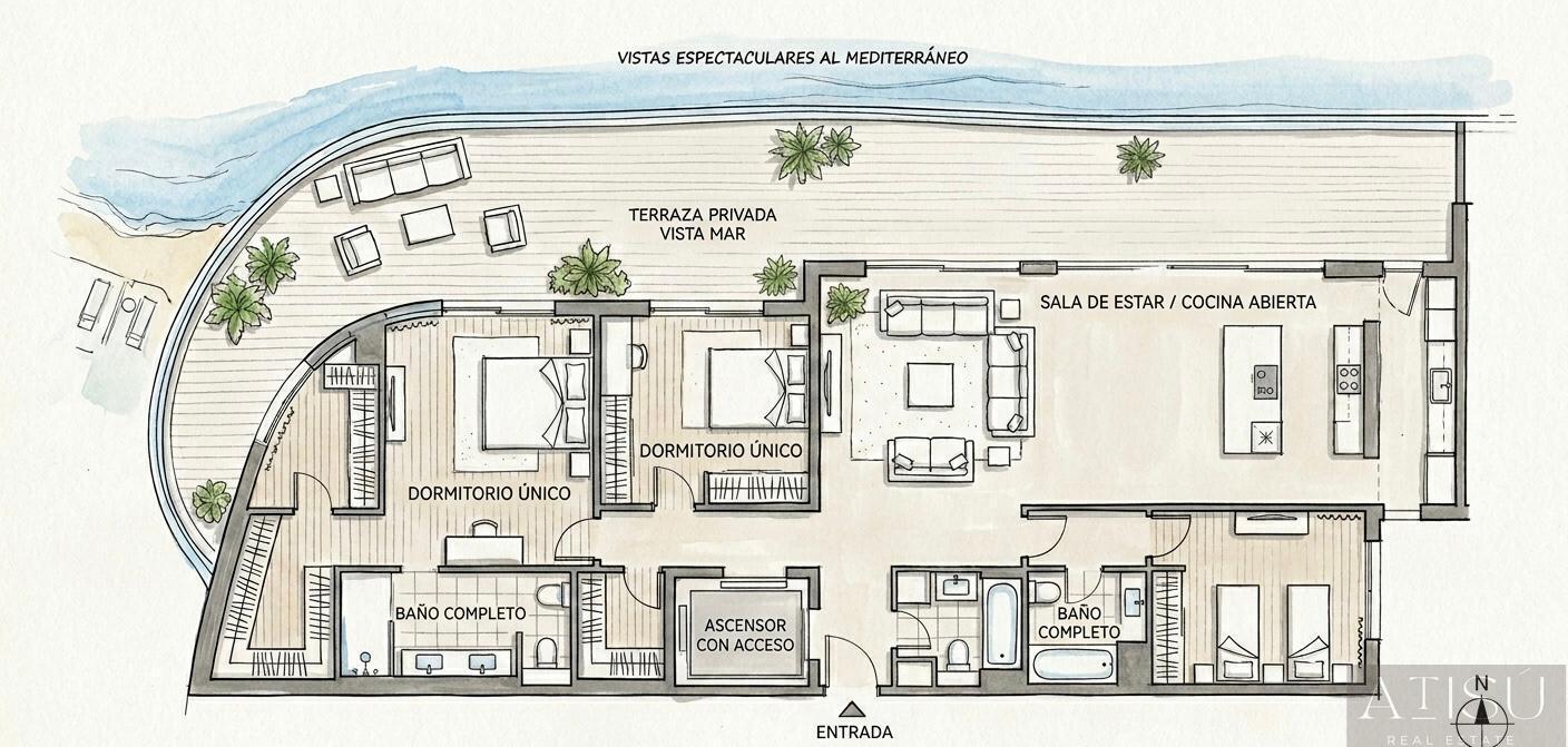 Venta de piso en Benidorm
