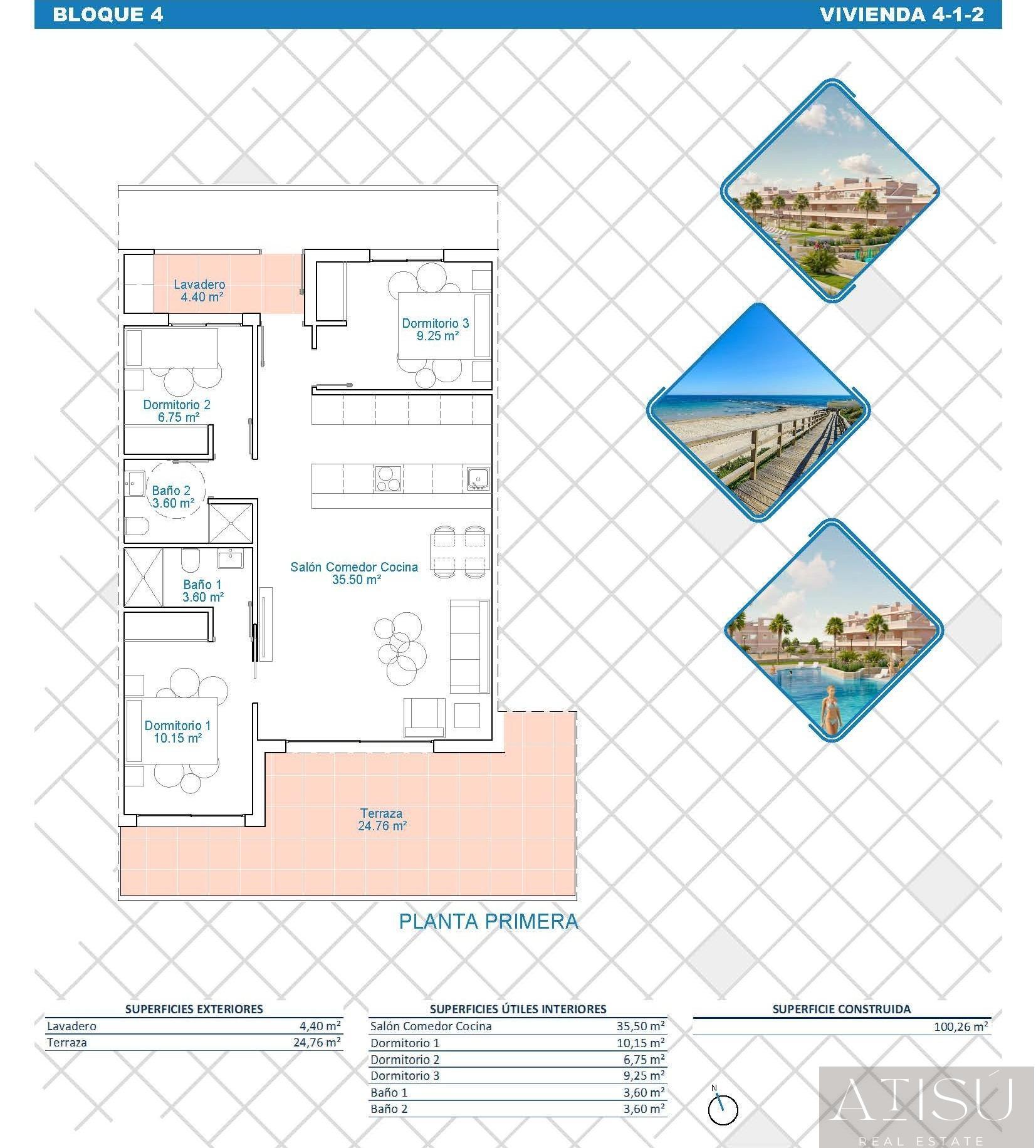For sale of apartment in Pilar de la horadada