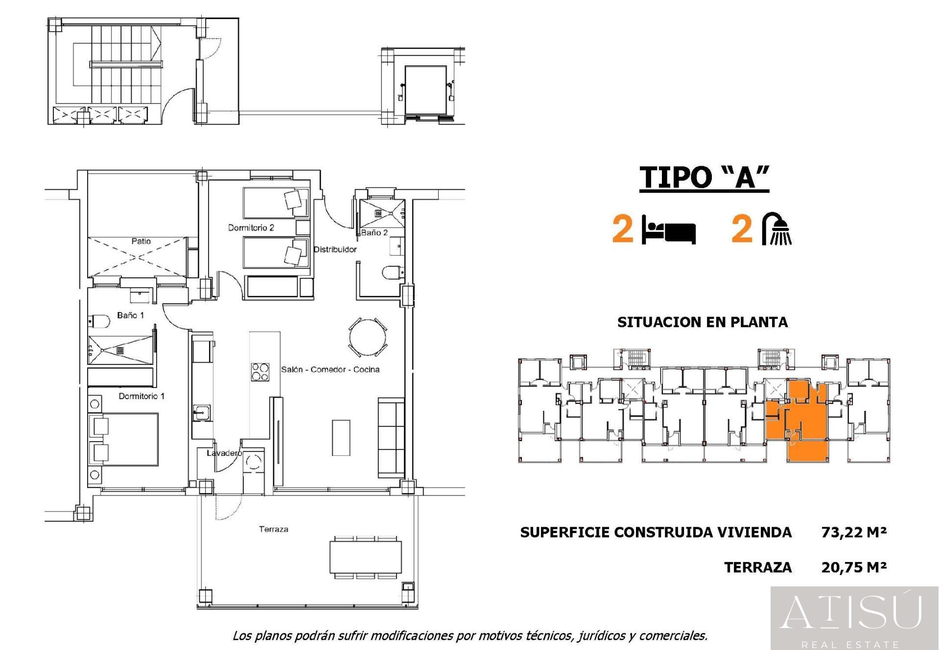 For sale of apartment in San miguel de salinas