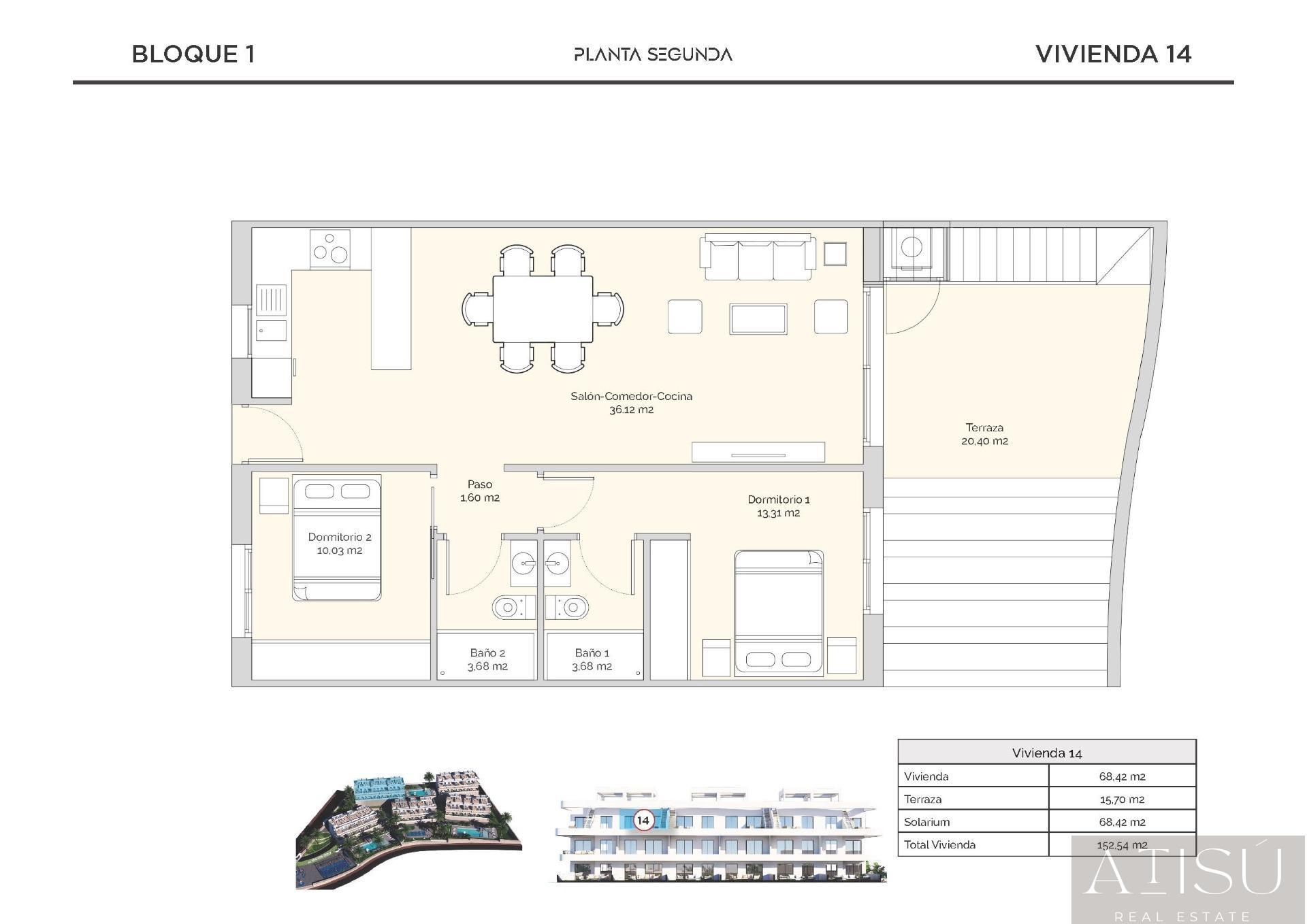 For sale of penthouse in Finestrat