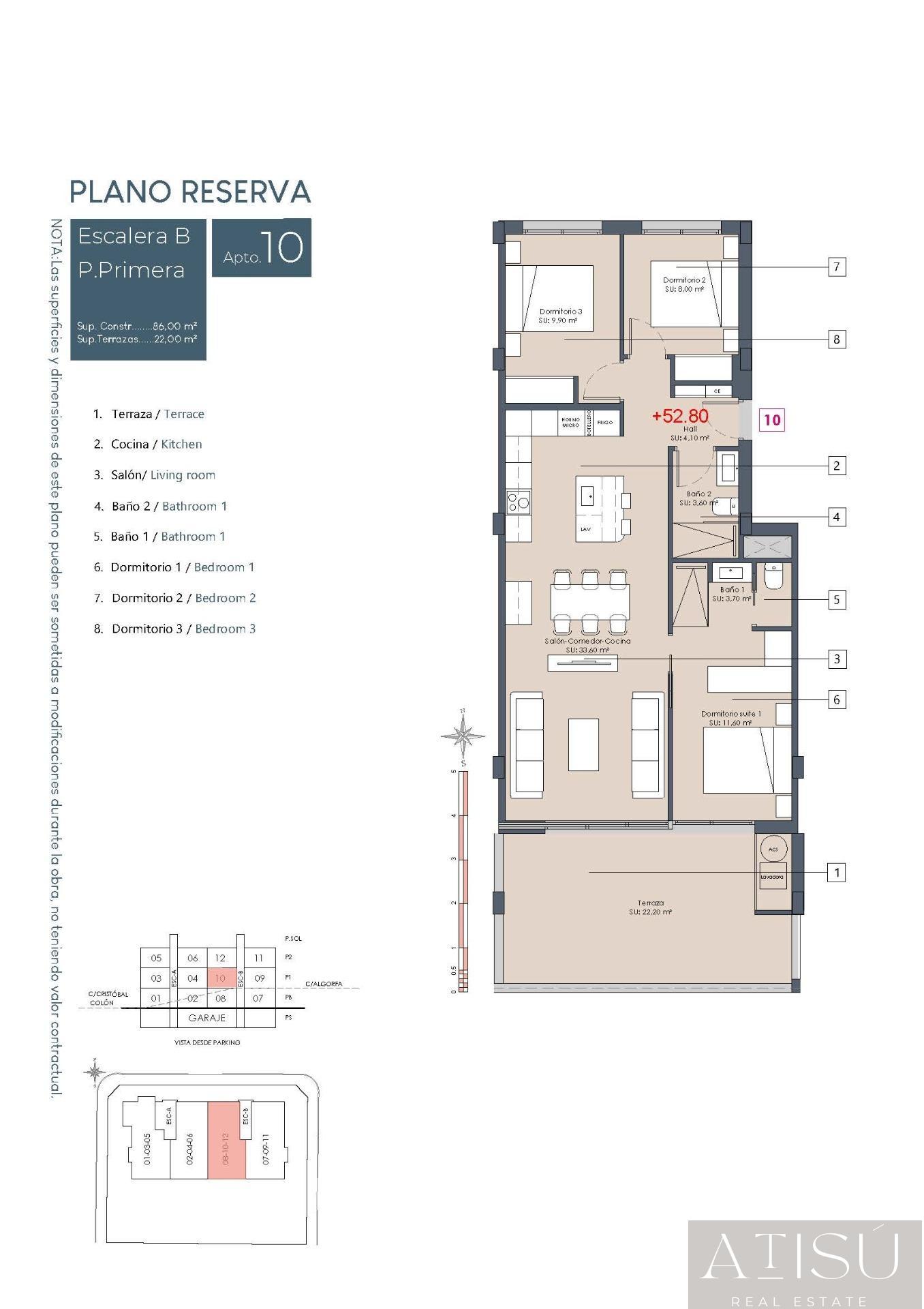 For sale of apartment in Benijofar