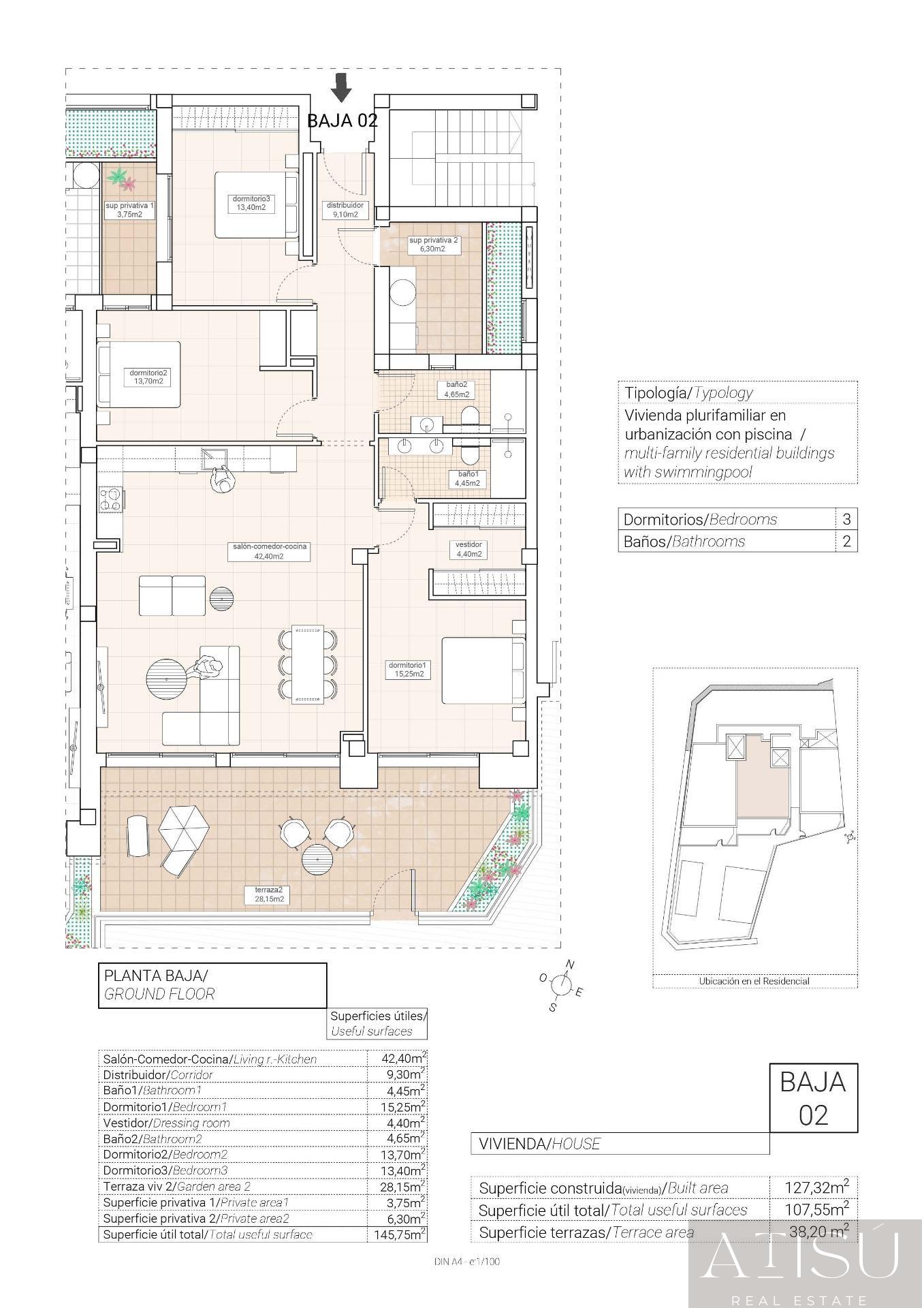 For sale of apartment in Hondón de las nieves