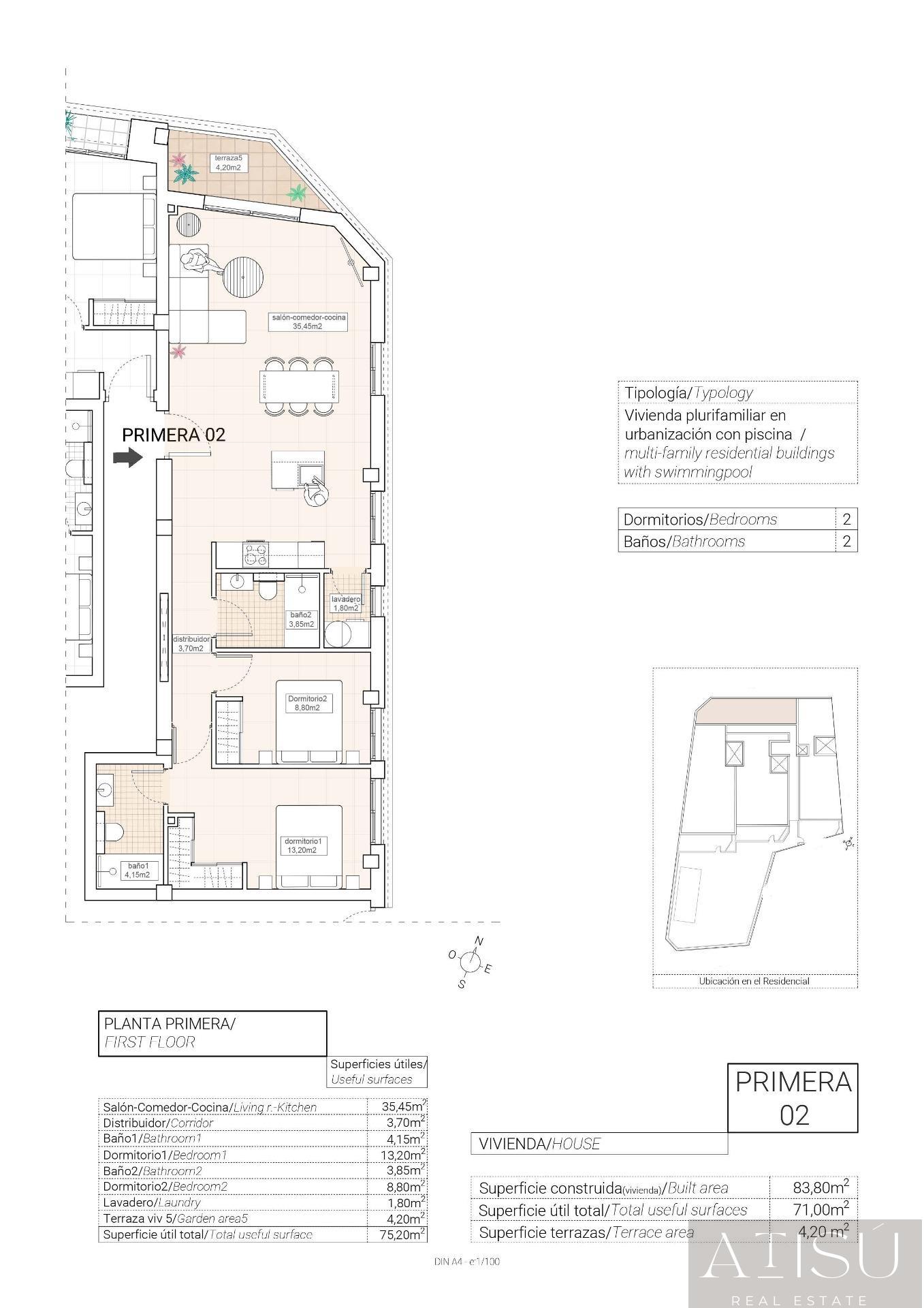 For sale of apartment in Hondón de las nieves