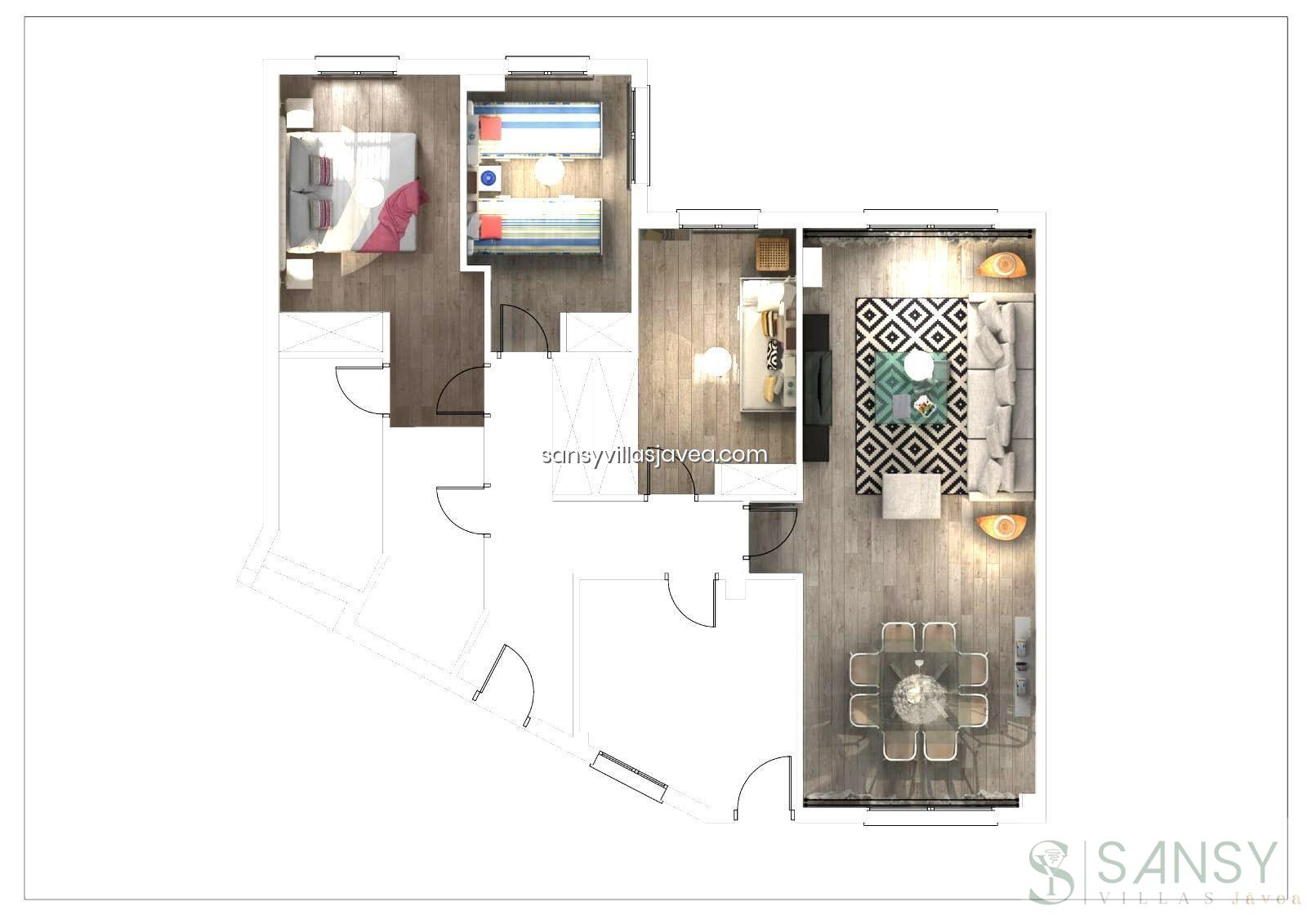 Salgai  apartamentu  Jávea-Xàbia