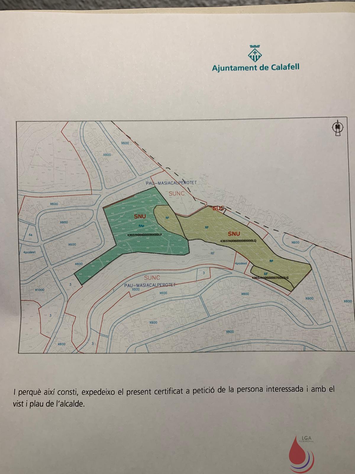 Venta de terreno en Calafell