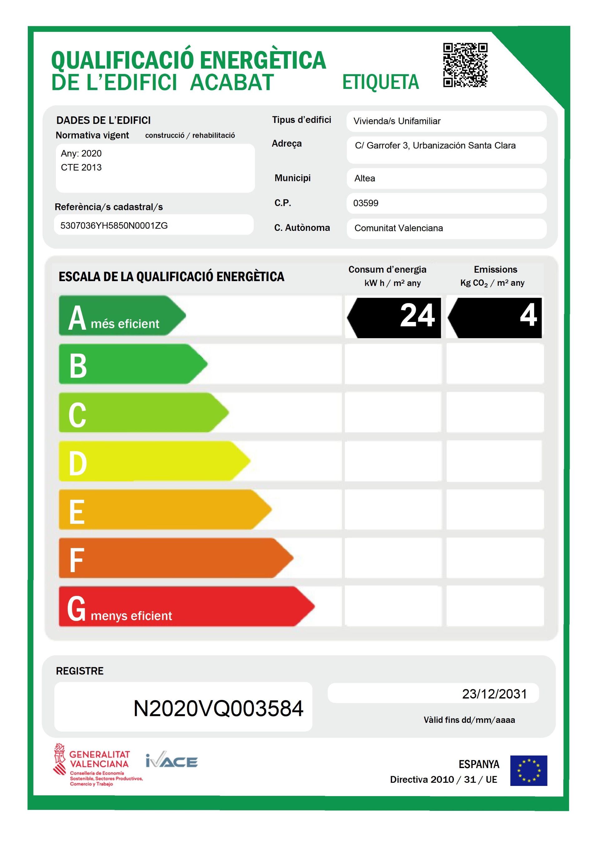 Venta de casa en Altea