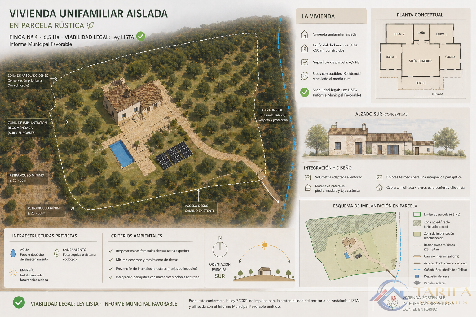Venta de finca rústica en Tarifa